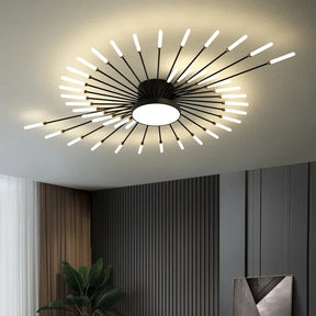 LED Creative Ceiling Light Chandelier Firework Shape Home Decor Ceiling Lamps Living Dining Room Bedroom Indoor Lighting Kitchen