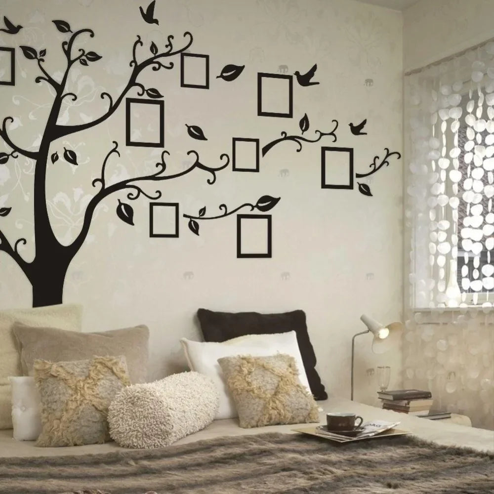 50*70cm Large Photo Tree Wall StickersHome Decor Living Room Bedroom DIY 3d Wall Art Decals Family  Frame Murals Decor