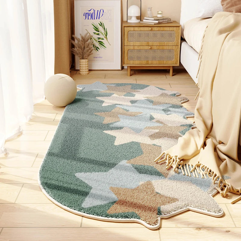 Shaped Bedroom Carpet Comfortable Soft Modern Home Decoration Aesthetics Cloud Balcony Rug Corridor Rugs tapete 양탄자 tapis ковер