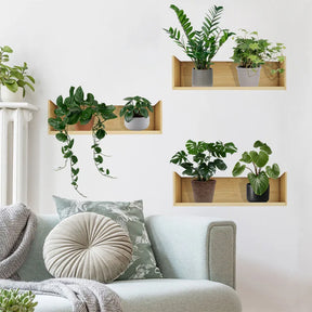 Decorative Wall Stickers for Living Room Green Plant Plant Rack Self-Adhesive Wall Stickers